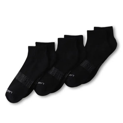 Men's Performance Half Cushion Quarter Crew Socks 3 Pack