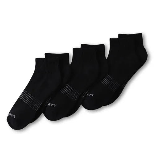 Men's Performance Half Cushion Quarter Crew Socks 3 Pack