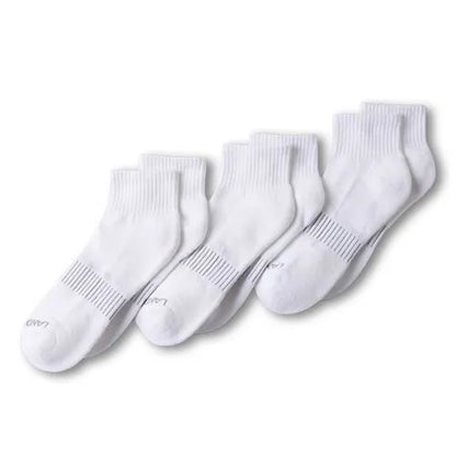Men's Performance Half Cushion Quarter Crew Socks 3 Pack