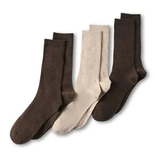 Men's Cotton Crew Socks 3 Pack