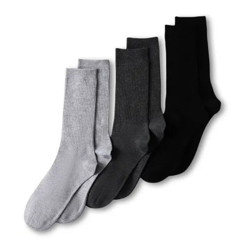 Men's Cotton Crew Socks 3 Pack