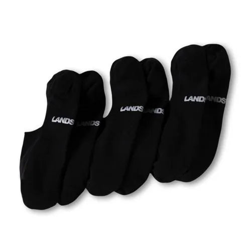 Men's Cotton No Show Socks 3 Pack