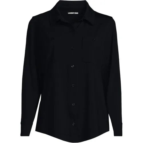Women's Long Sleeve Button Front Garden Tee - Sunshade UPF 50 Quick Dry