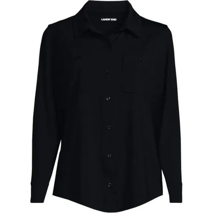 Women's Long Sleeve Button Front Garden Tee - Sunshade UPF 50 Quick Dry