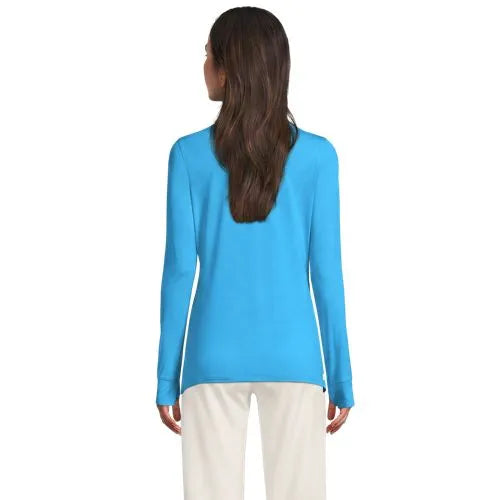 Women's Long Sleeve Garden Polo - Sunshade UPF 50 Quick Dry