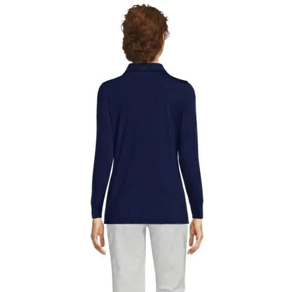 Women's Long Sleeve Garden Polo - Sunshade UPF 50 Quick Dry