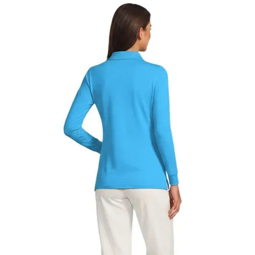 Women's Long Sleeve Garden Polo - Sunshade UPF 50 Quick Dry
