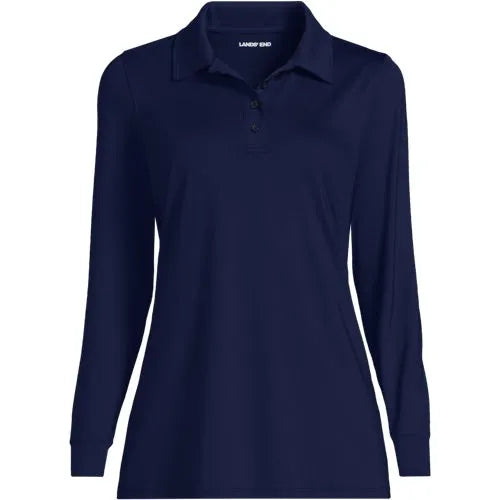 Women's Long Sleeve Garden Polo - Sunshade UPF 50 Quick Dry