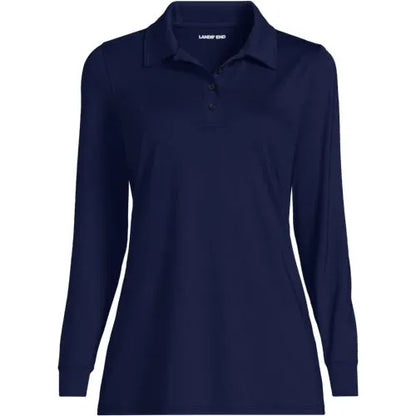 Women's Long Sleeve Garden Polo - Sunshade UPF 50 Quick Dry