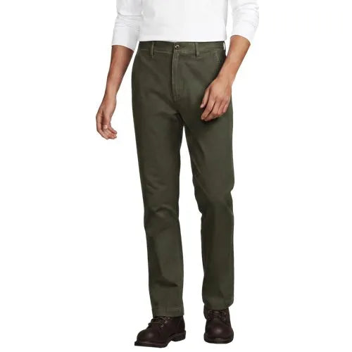Men's Knockabout Comfort Waist Classic Straight Fit Flannel Lined Chino Pant