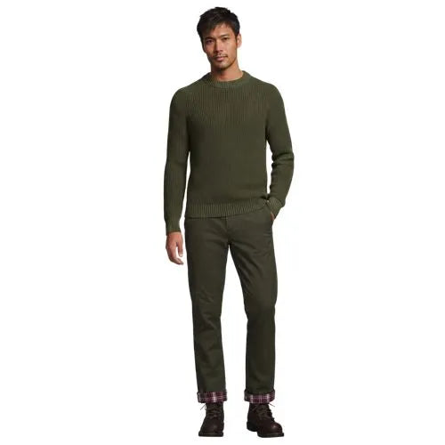 Men's Knockabout Comfort Waist Classic Straight Fit Flannel Lined Chino Pant