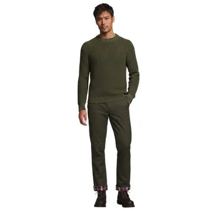 Men's Knockabout Comfort Waist Classic Straight Fit Flannel Lined Chino Pant