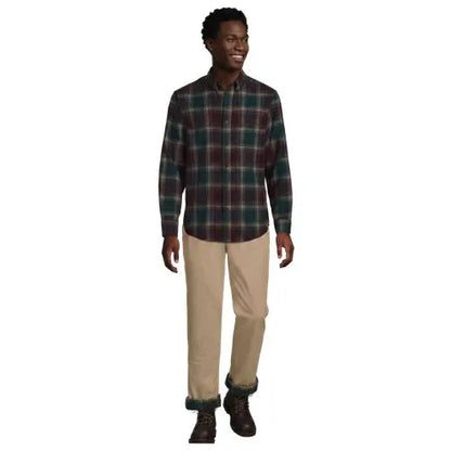 Men's Knockabout Comfort Waist Classic Straight Fit Flannel Lined Chino Pant