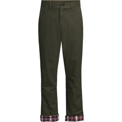 Men's Knockabout Comfort Waist Classic Straight Fit Flannel Lined Chino Pant
