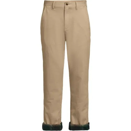 Men's Knockabout Comfort Waist Classic Straight Fit Flannel Lined Chino Pant