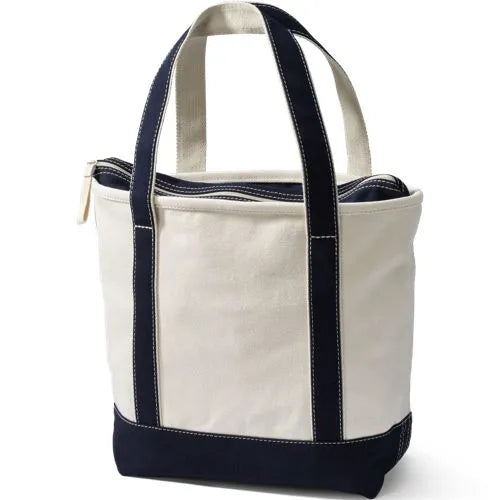 Medium Applique Open Top Canvas Tote