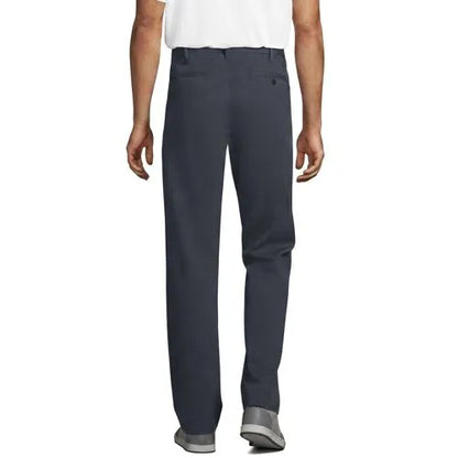 Men's Travel Kit Comfort Waist Classic Straight Fit Chino Pant
