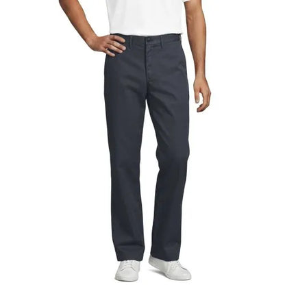 Men's Travel Kit Comfort Waist Classic Straight Fit Chino Pant