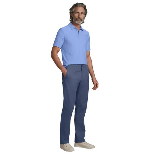 Men's Travel Kit Comfort Waist Classic Straight Fit Chino Pant