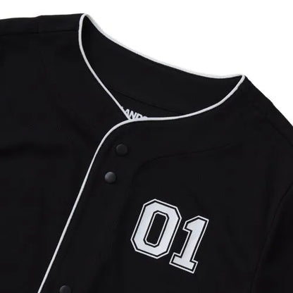 Boys Active Button Up Jersey Top