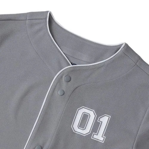 Boys Active Button Up Jersey Top