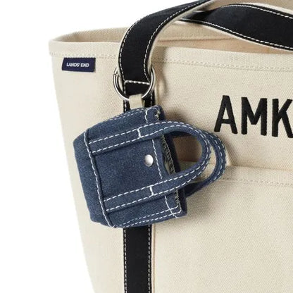 Micro Denim Tote Charm