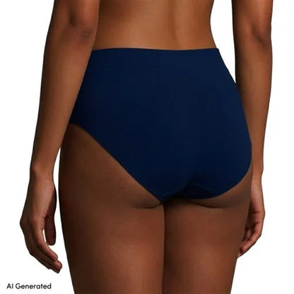 Women's Bikini Brief Cotton Comfort Seamless Basic Panties 3 Pack