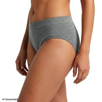 Women's Bikini Brief Cotton Comfort Seamless Basic Panties 3 Pack