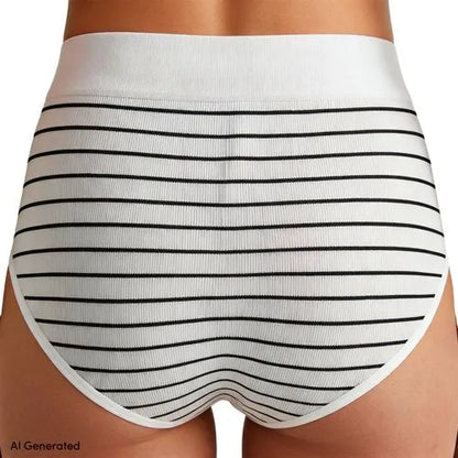 Women's Bikini Brief Cotton Comfort Seamless Basic Panties 3 Pack