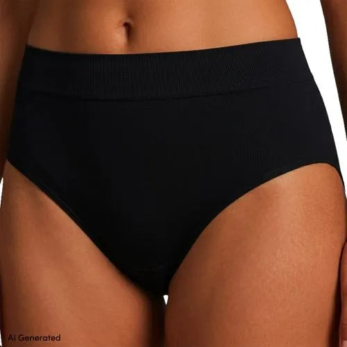 Women's Bikini Brief Cotton Comfort Seamless Basic Panties 3 Pack