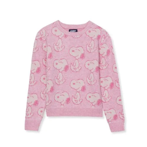 Peanuts™ x Lands' End Girls Graphic Sweater