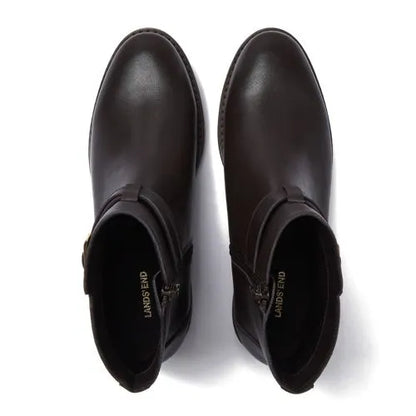 Women's Leather Buckle Boots
