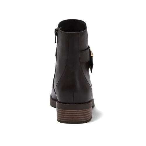 Women's Leather Buckle Boots