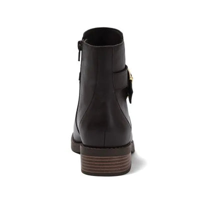 Women's Leather Buckle Boots