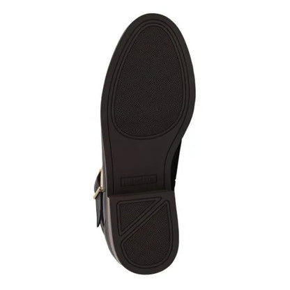 Women's Leather Buckle Boots