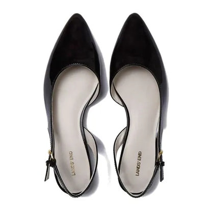 Women's Leather Slingback Low Heels