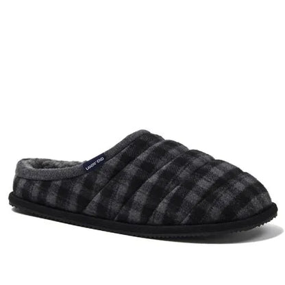 Men's Quilted Flannel Slippers