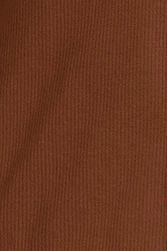 Women's Long Sleeve Polished Rib Button Through Tunic Shirt