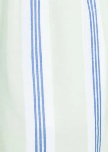 Women's Cotton Poplin 2 Piece Pajama Set - Long Sleeve Top and Shorts with Piping