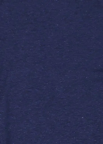 Women's Linen Blend Short Sleeve Button Front Polo Top
