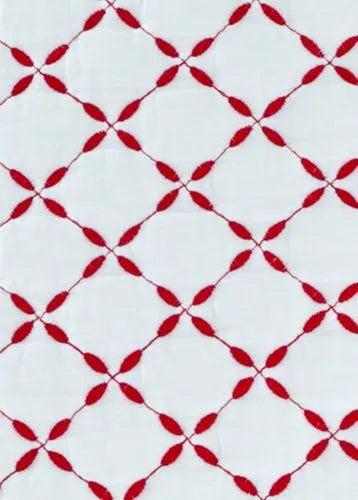 Embroidered Diamond Double Voile Quilt