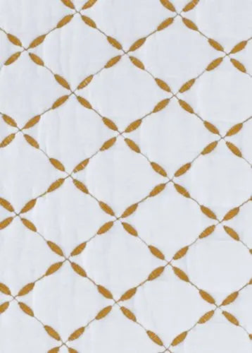Embroidered Diamond Double Voile Quilt