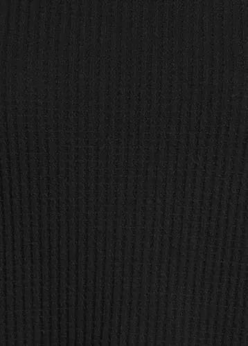 Women's Long Sleeve Waffle Cowl Neck Tunic