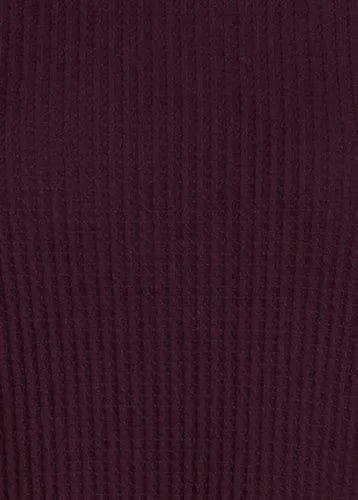 Women's Long Sleeve Waffle Cowl Neck Tunic