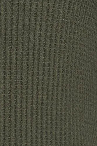 Women's Long Sleeve Waffle Collared Shacket