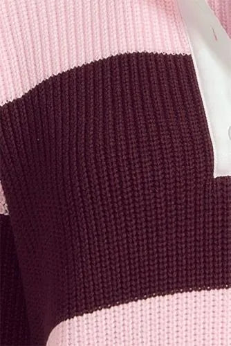 Women's Drifter Rugby with Woven Collar Sweater