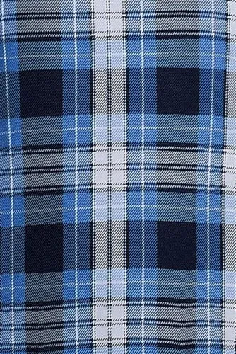 School Uniform Girls Plaid Button Shoulder Patch Pocket Jumper