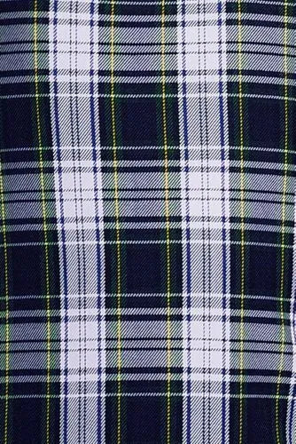 School Uniform Girls Plaid Button Shoulder Patch Pocket Jumper