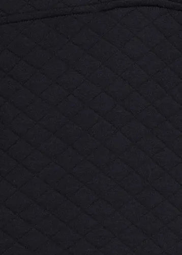 Unisex Quilted Snapneck Pullover