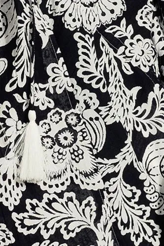 Women's Cotton Tie Front Kimono Cover Up